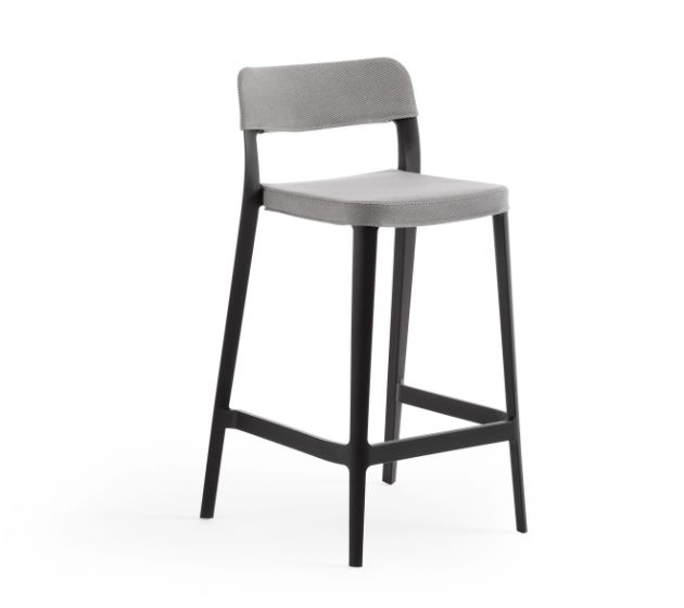 Nenè stool in polypropylene and fabric | Midj